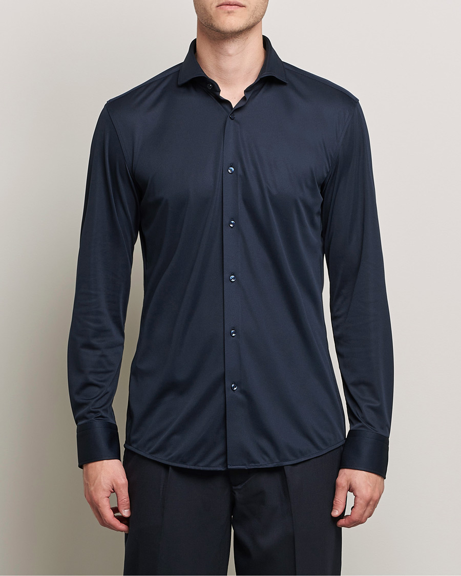 Men | Shirts | BOSS BLACK | Hank Performance Stretch Shirt Navy
