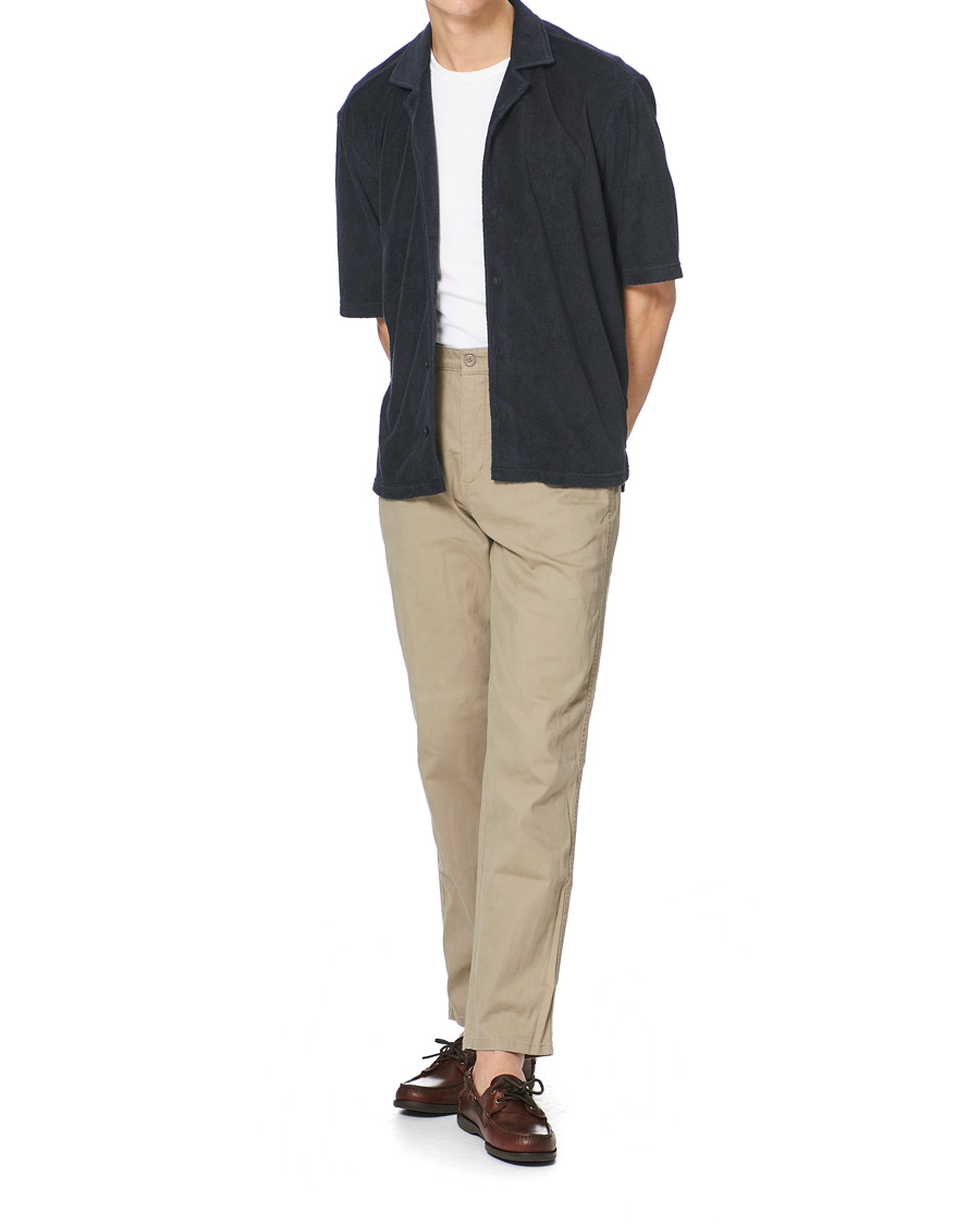 Men | Shirts | BOSS BLACK | BOSS Lars Terry Short Sleeve Shirt Dark Blue