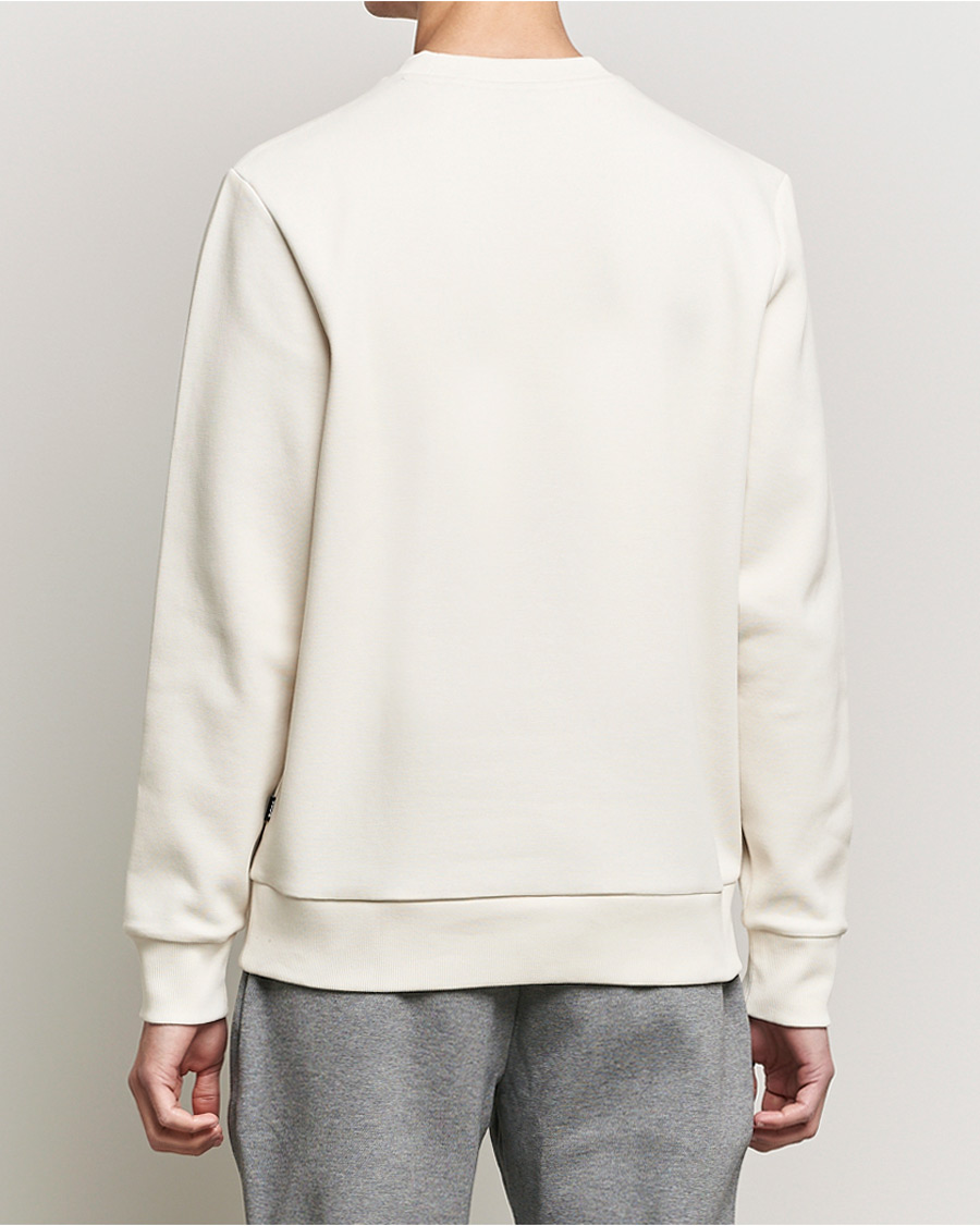 Men | Sweaters & Knitwear | BOSS BLACK | Stadler Logo Crew Neck Sweatshirt Open White