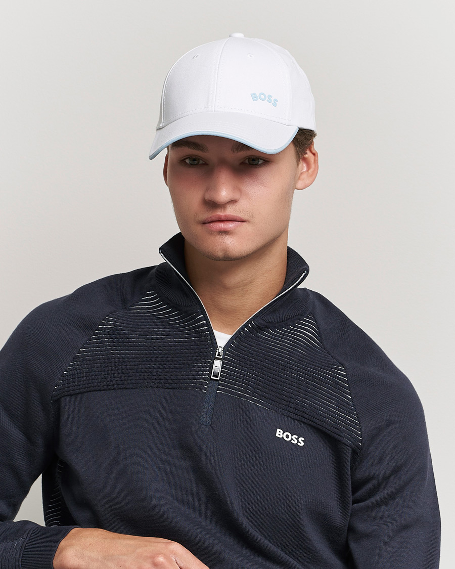 Men | BOSS Athleisure Curved Logo Cap Natural | BOSS GREEN | BOSS Athleisure Curved Logo Cap Natural