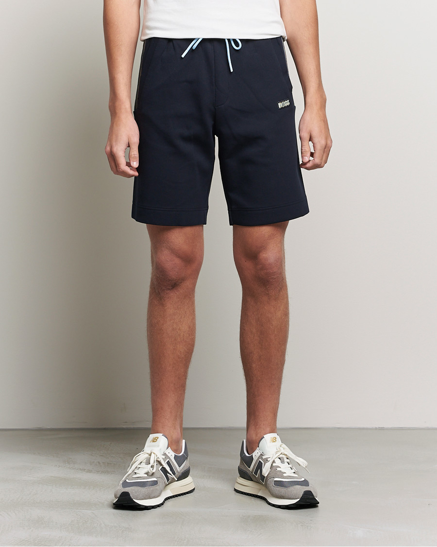 Men | Shorts | BOSS Athleisure | Headlo Sweatshorts Dark Blue