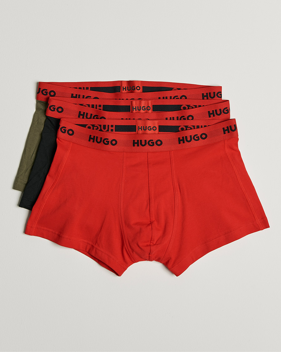 Men |  | HUGO | 3-Pack Trunks Black/Green/Red