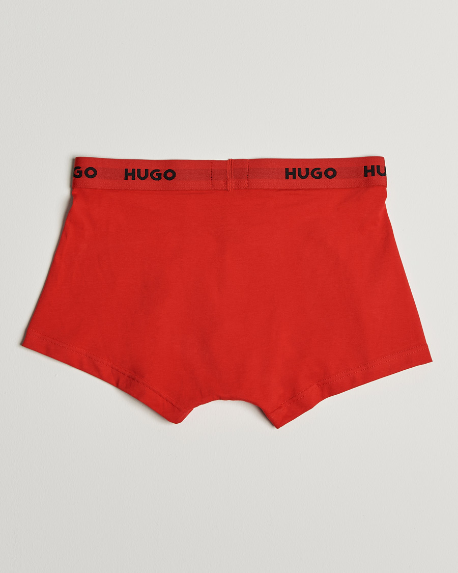 Men | Underwear & Socks | HUGO | 3-Pack Trunks Black/Green/Red