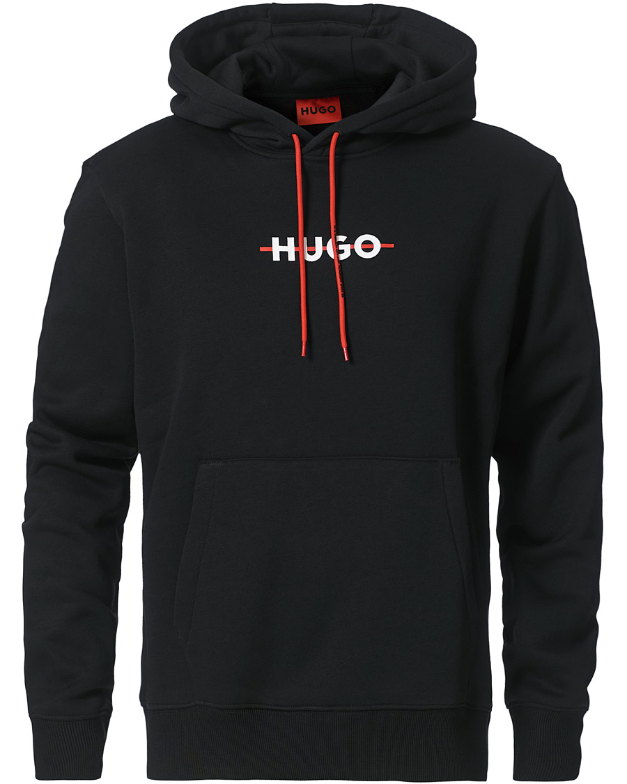 Men |  | HUGO | Daffleck Logo Hoodie Black