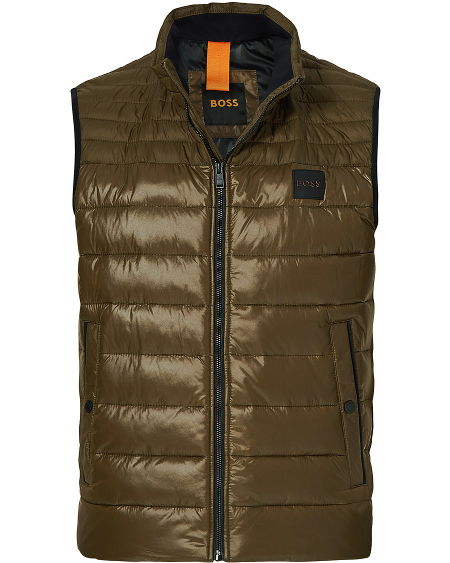 Men | Coats & Jackets | BOSS ORANGE | Odeno Down Vest Dark Green