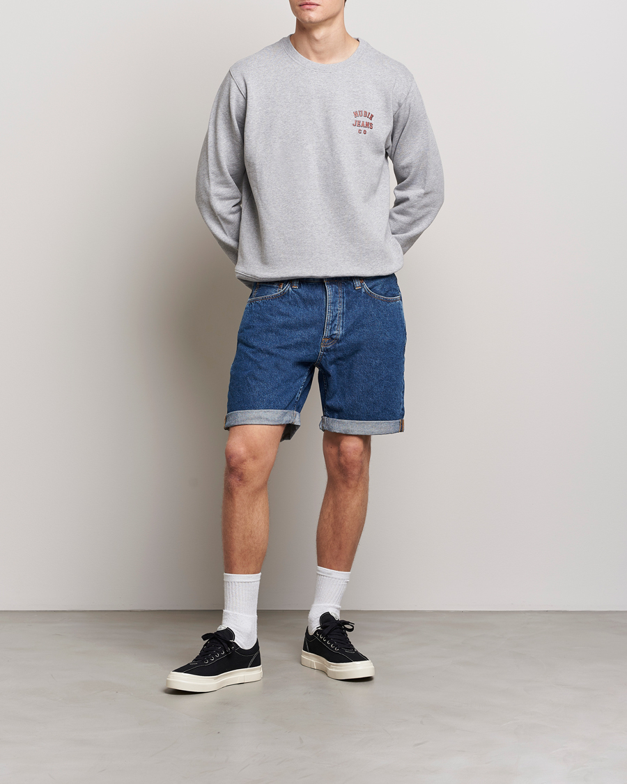 Men | Shorts | Nudie Jeans | Josh Stretch Denim Shorts 90s Stone Denim