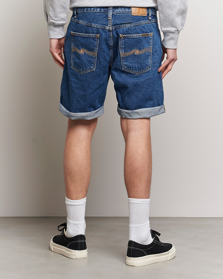 Men | Shorts | Nudie Jeans | Josh Stretch Denim Shorts 90s Stone Denim