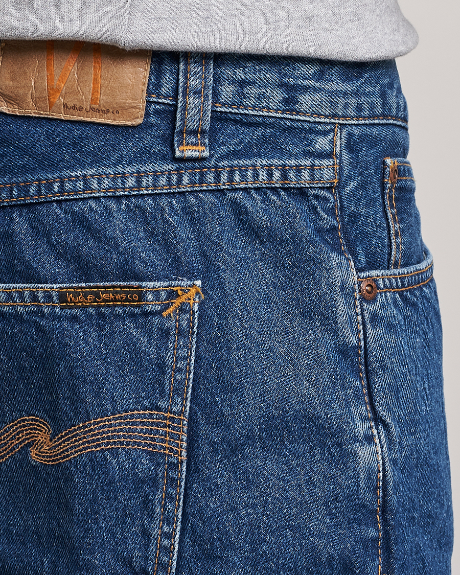 Men | Shorts | Nudie Jeans | Josh Stretch Denim Shorts 90s Stone Denim