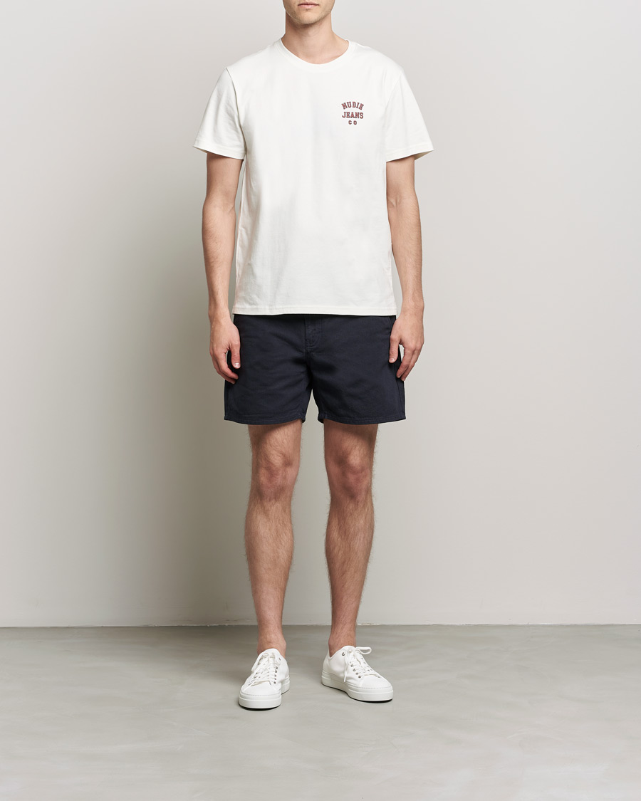Men | Shorts | Nudie Jeans | Luke Worker Shorts Navy