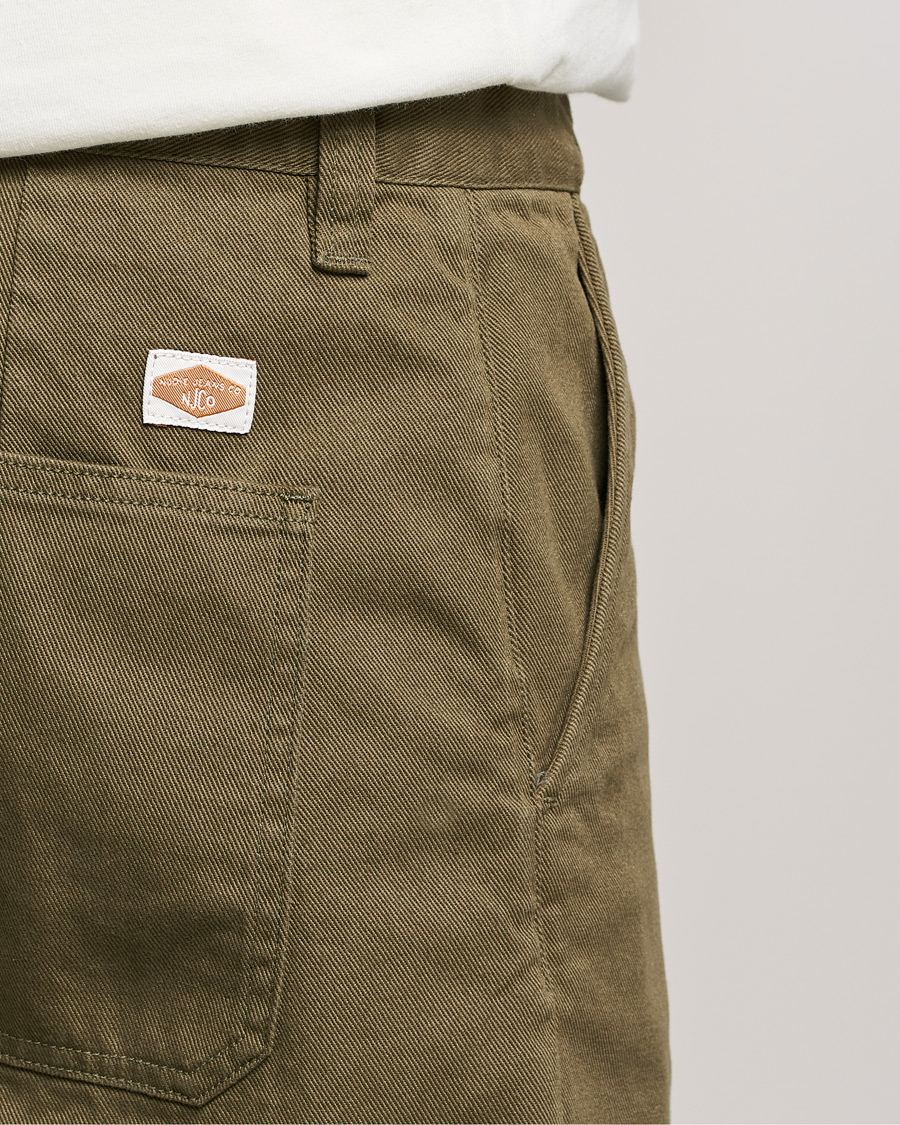 Men | Shorts | Nudie Jeans | Luke Worker Shorts Faded Green