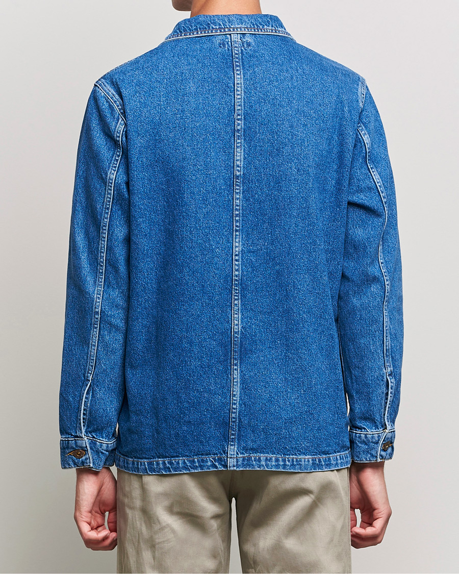 Men | Shirts | Nudie Jeans | Barney Worker Denim Overshirt 90s Blue Denim