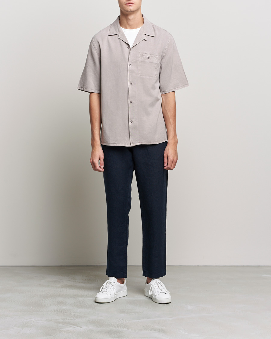 Men | Trousers | NN07 | Karl Linen Trousers Navy