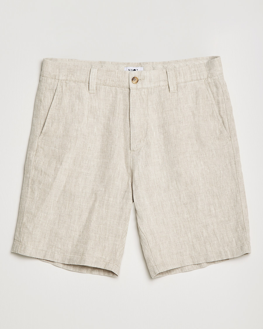 Men | Shorts | NN07 | Crown Linen Shorts Oat