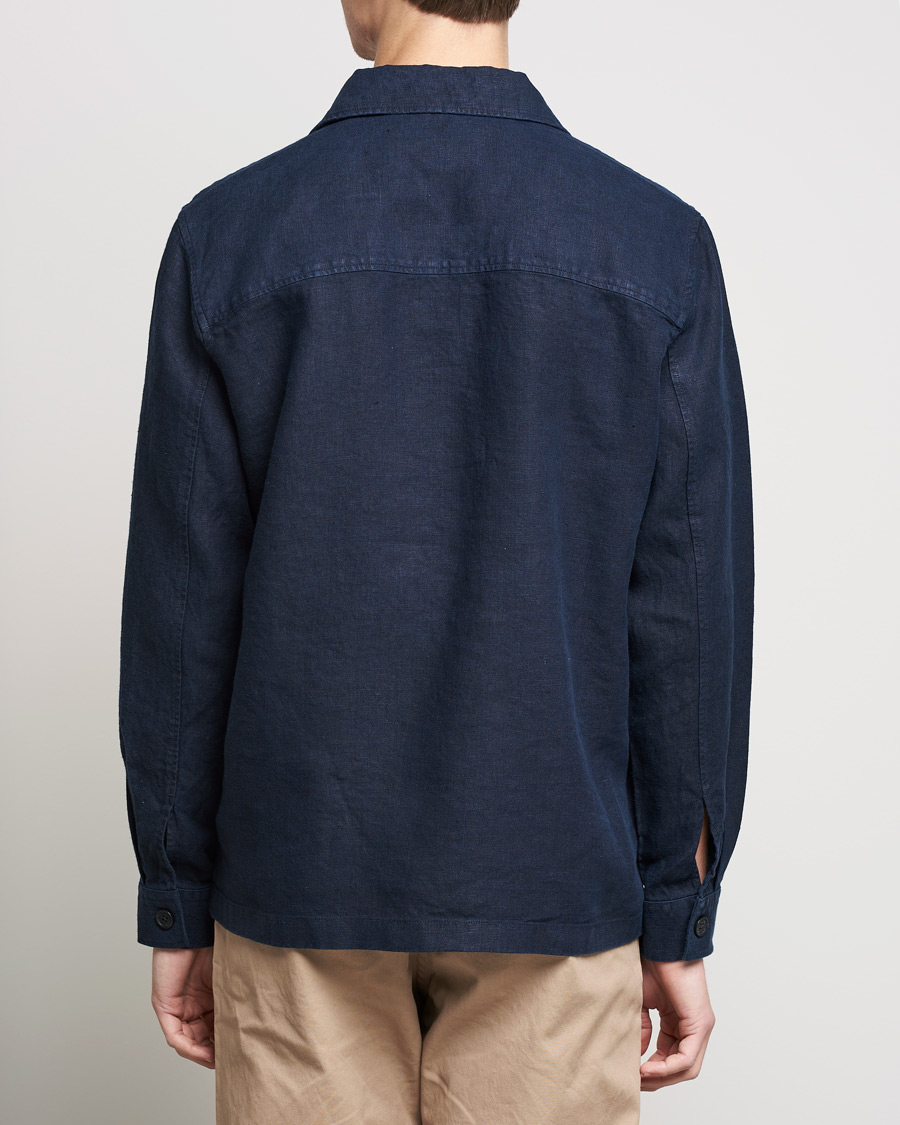 Men | Shirts | NN07 | Wilas Linen Overshirt Navy