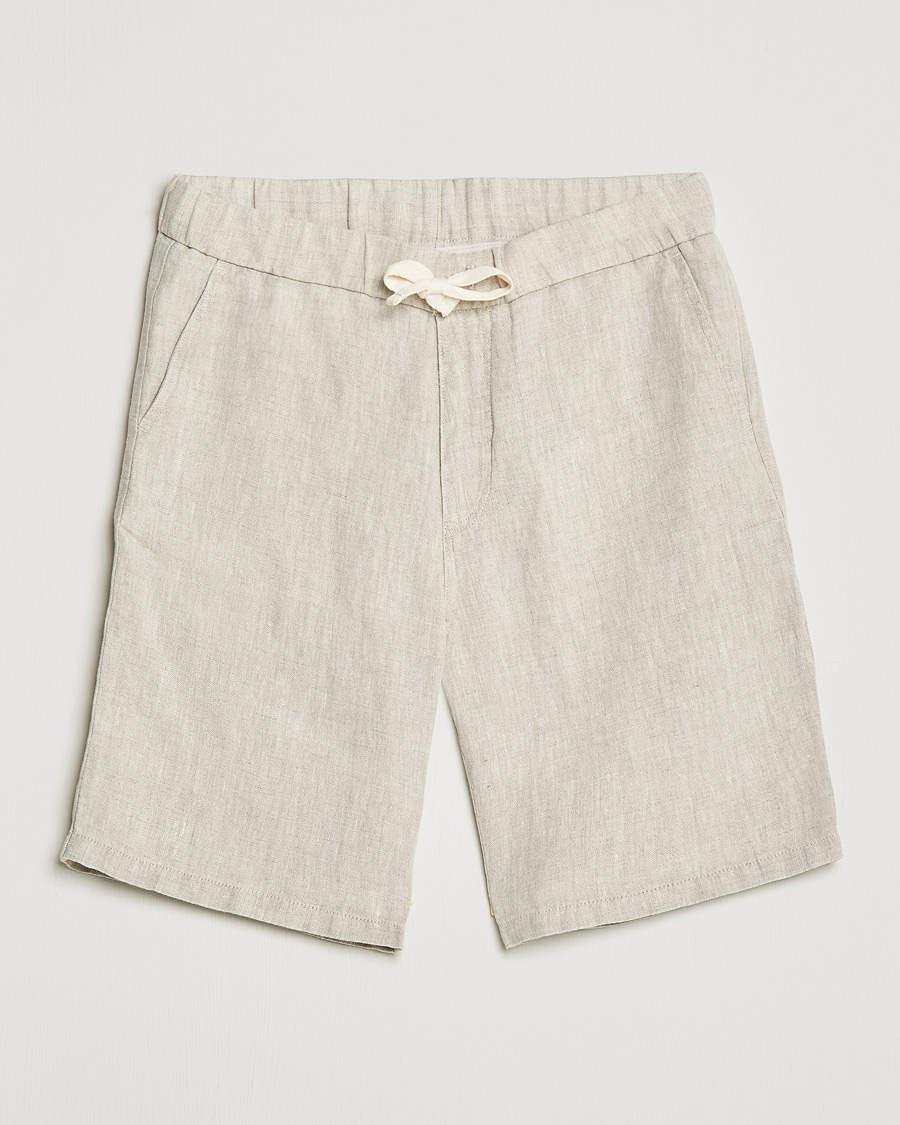 Men | Shorts | NN07 | Keith Drawstring Linen Shorts Oat