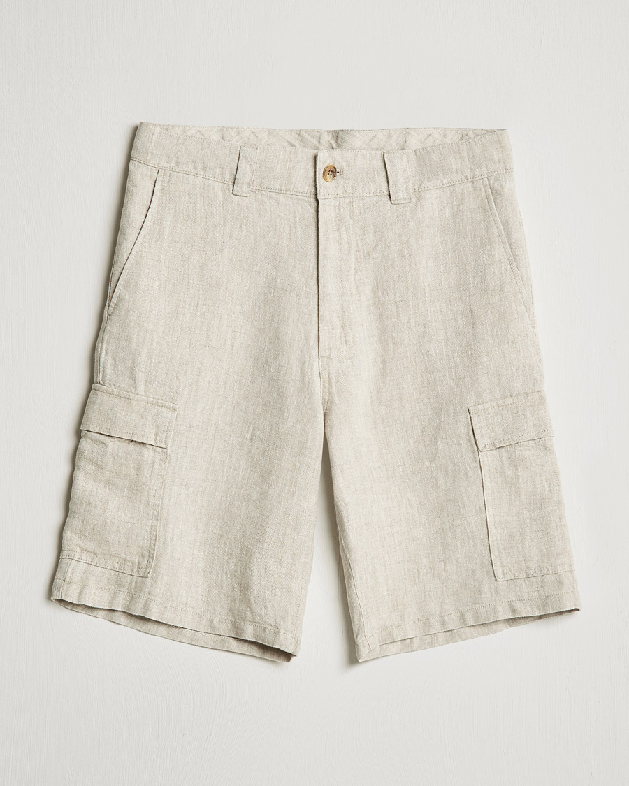 Men | Shorts | NN07 | Arnie Cargo Linen Shorts Oat