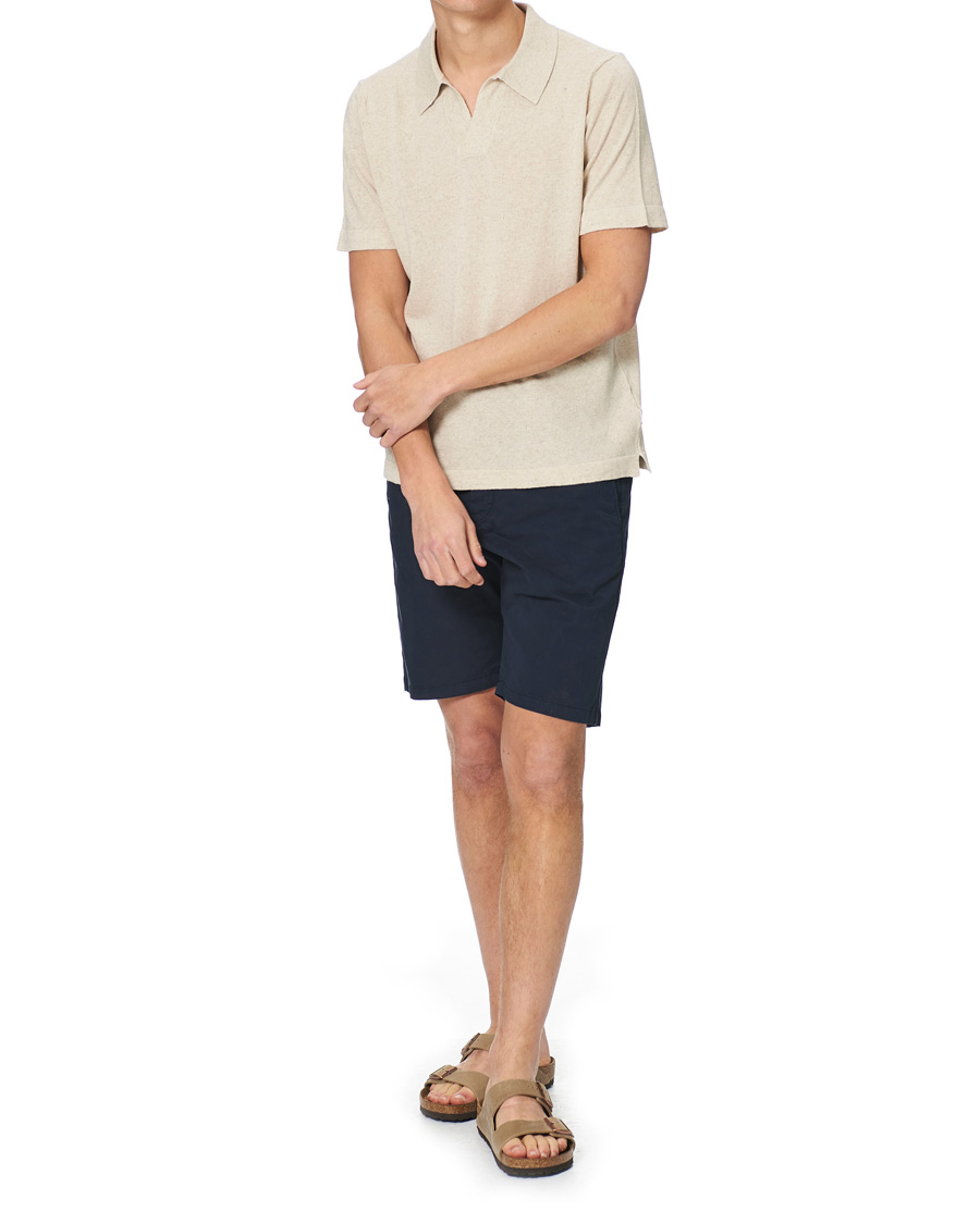 Men | Polo Shirts | NN07 | Ryan Cotton/Linen Polo Oat