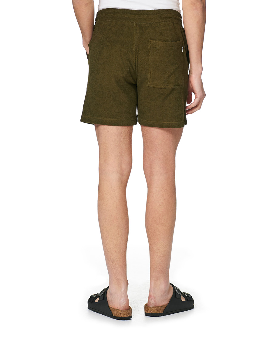 Men | Shorts | NN07 | Cameron Terry Shorts Dark Olive