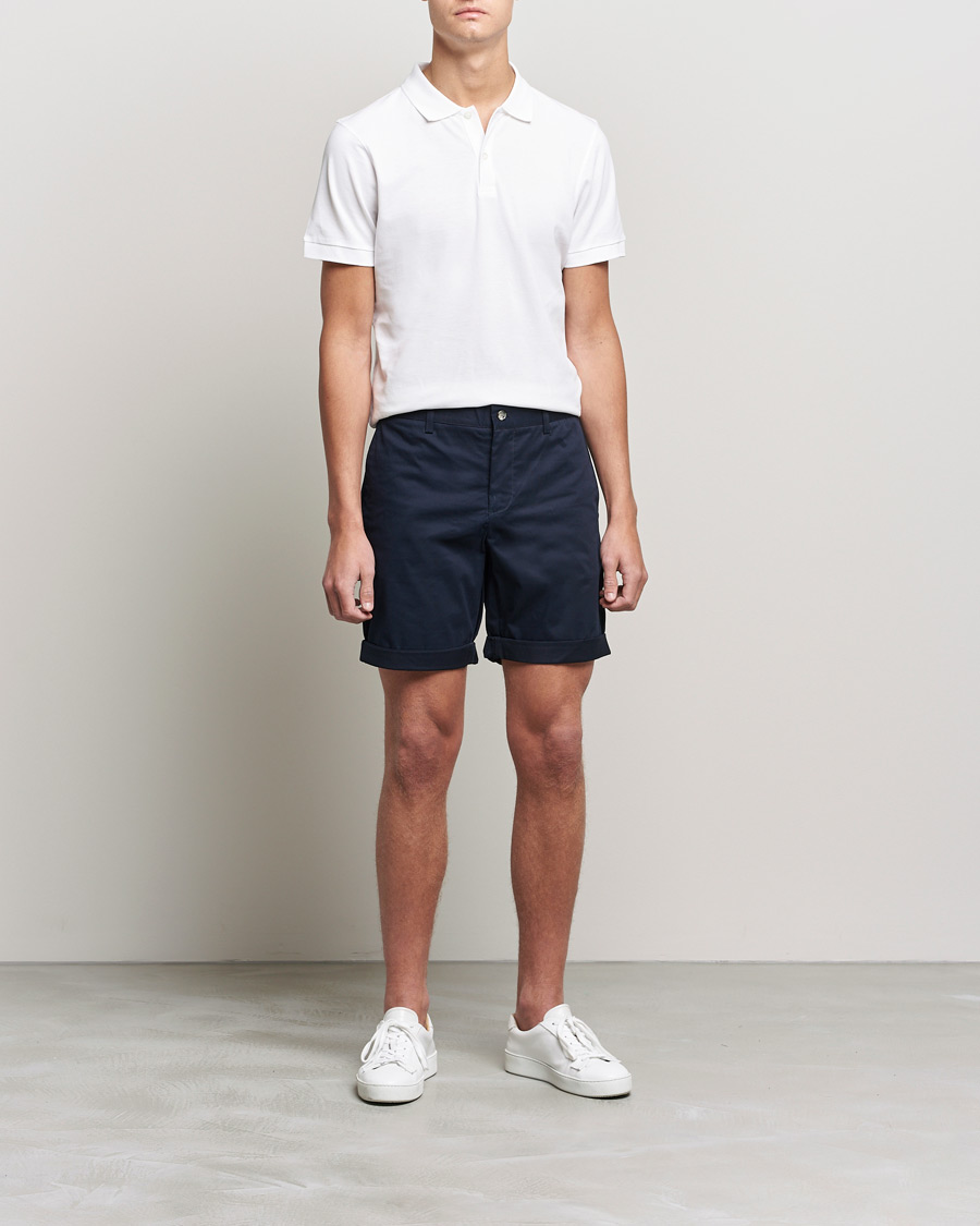 Men | Shorts | J.Lindeberg | Nathan Super Satin Shorts Navy