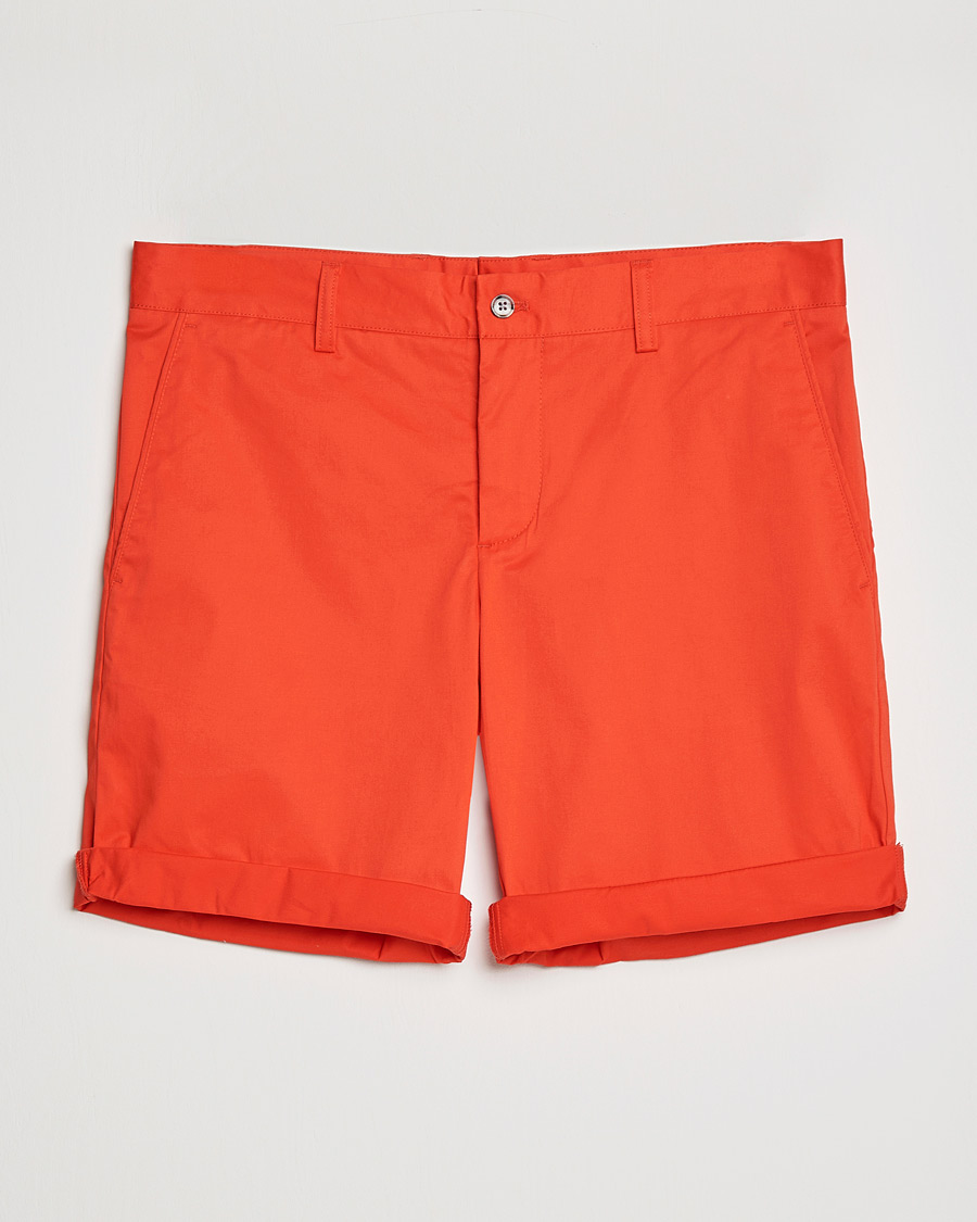 Men | Shorts | J.Lindeberg | Nathan Super Satin Shorts Flame Scarlet