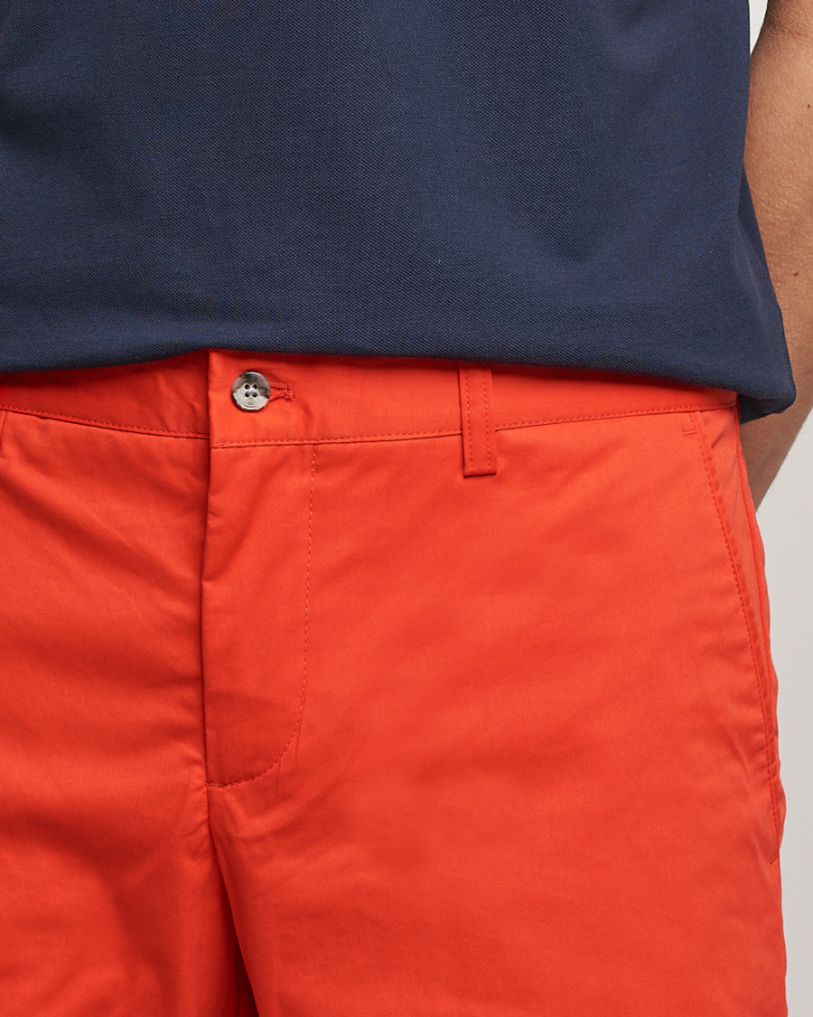 Men | Shorts | J.Lindeberg | Nathan Super Satin Shorts Flame Scarlet