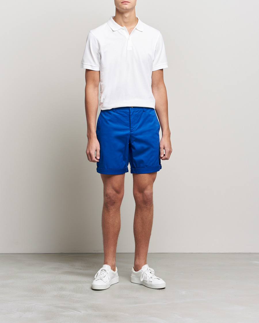 Men | Shorts | J.Lindeberg | Nathan Super Satin Shorts Royal Blue