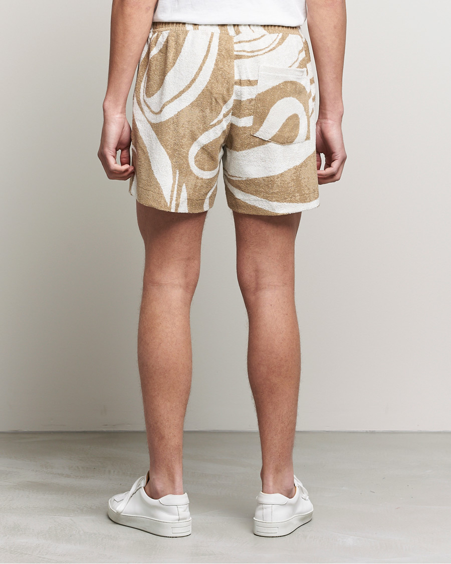 Men | Shorts | J.Lindeberg | Bolt Toweling Jacquard Shorts Safari Beige