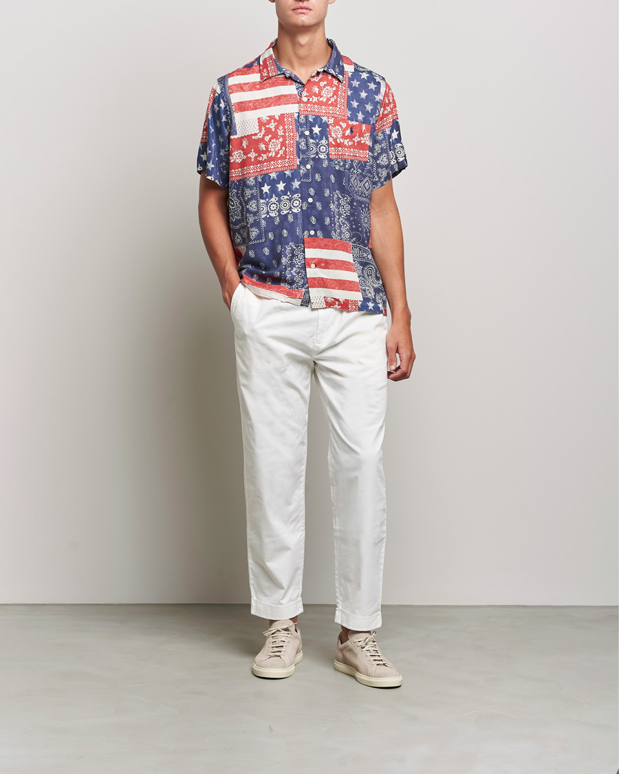 Men |  | Polo Ralph Lauren | Printed Short Sleeve Resort Collar Shirt Multi