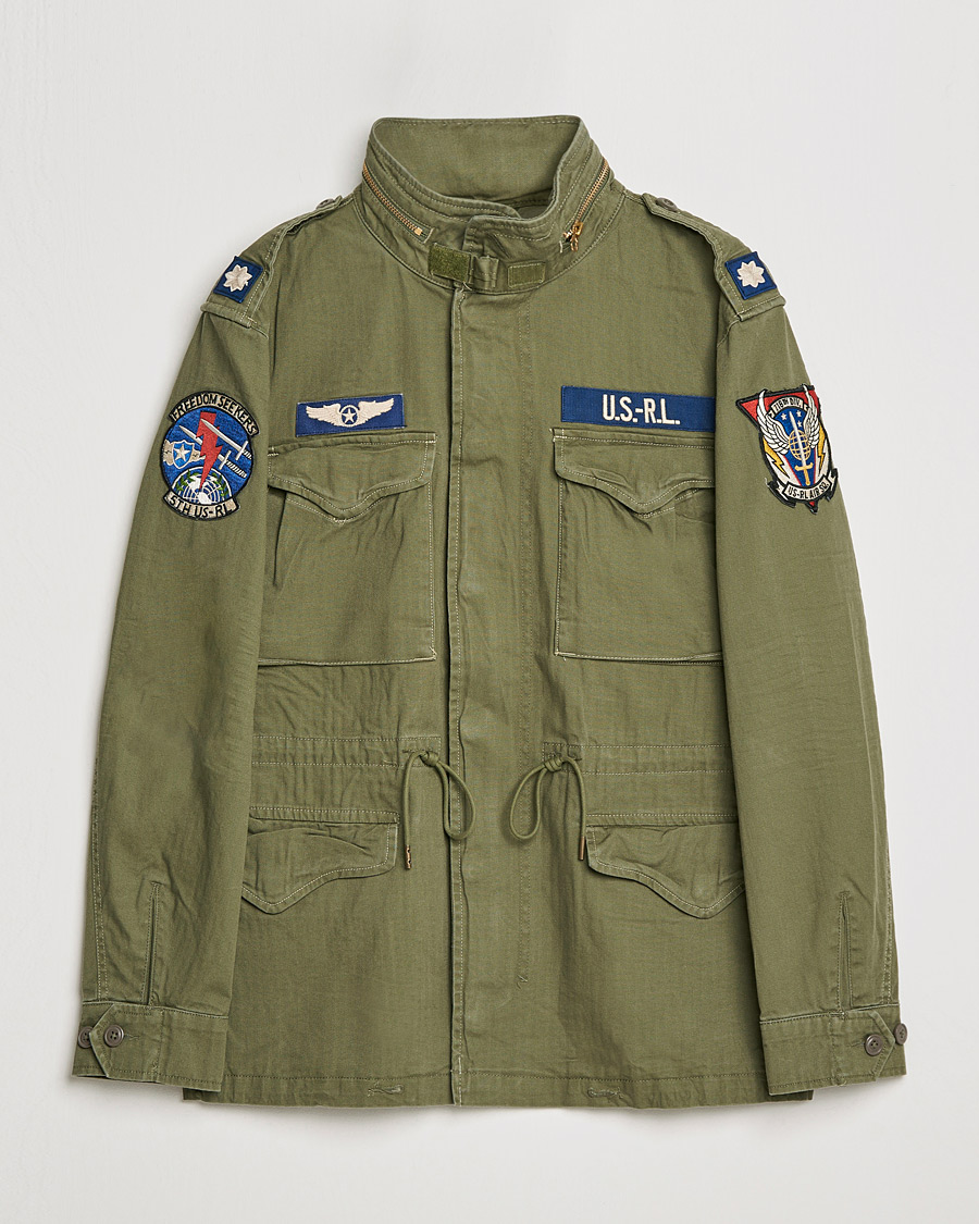 Men | Field Jackets | Polo Ralph Lauren | M65 Patch Field Jacket Olive