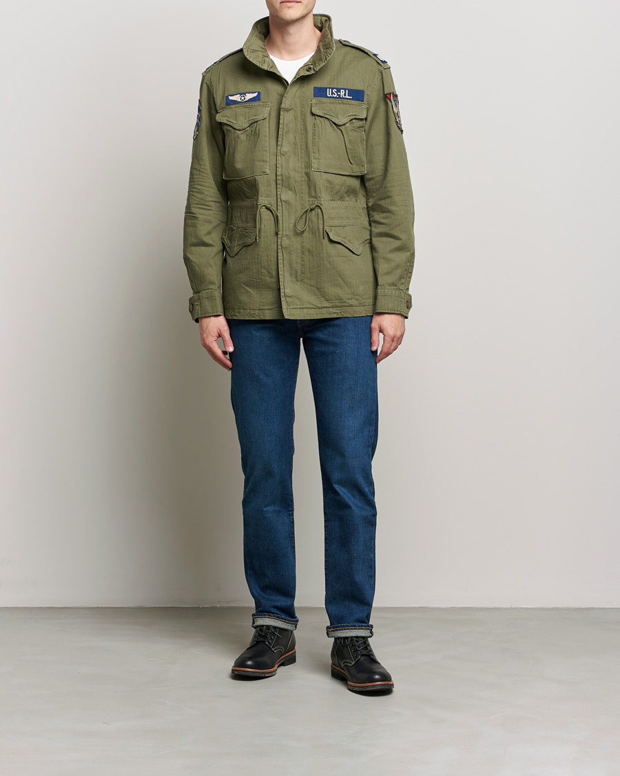 Men |  | Polo Ralph Lauren | M65 Herringbone Field Jacket Olive