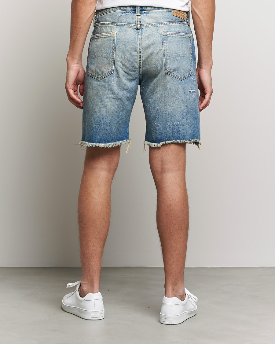 Men | Shorts | Polo Ralph Lauren | Shredded Denim Shorts Blue