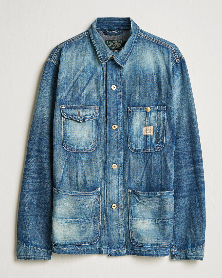 Men |  | Polo Ralph Lauren | Unlined Denim Shirt Jacket Blue