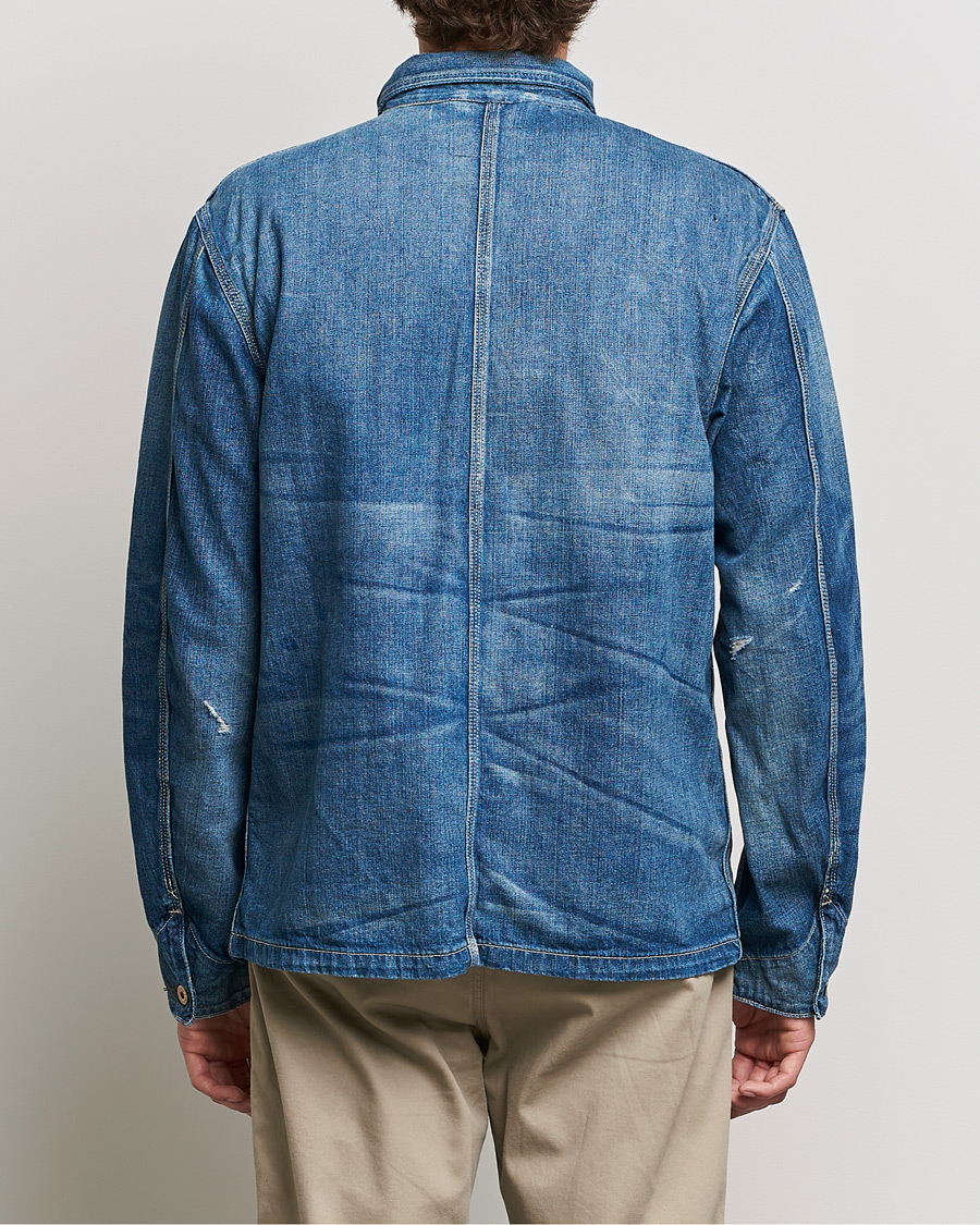 Polo Ralph Lauren Unlined Denim Shirt Jacket Blue at CareOfCarl.com