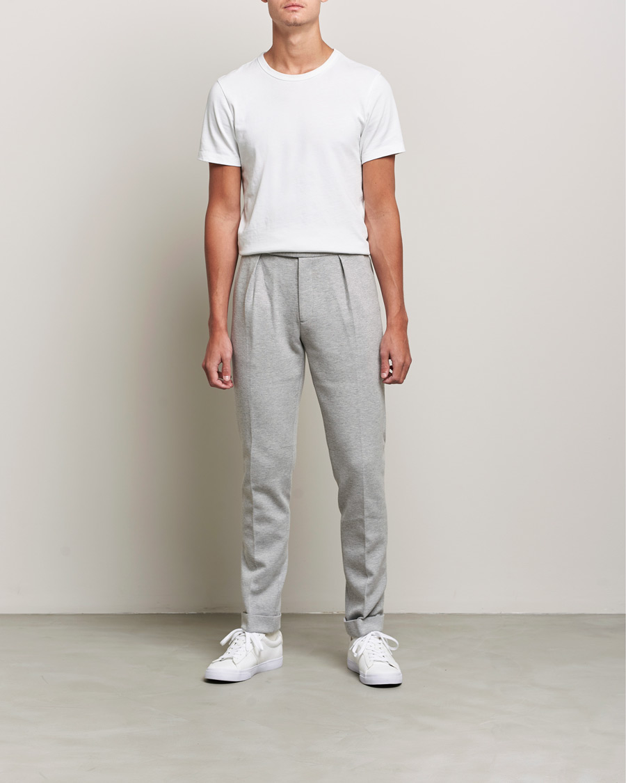 Men | Trousers | Polo Ralph Lauren | Brad Jersey Knitted Trousers Andover Heather