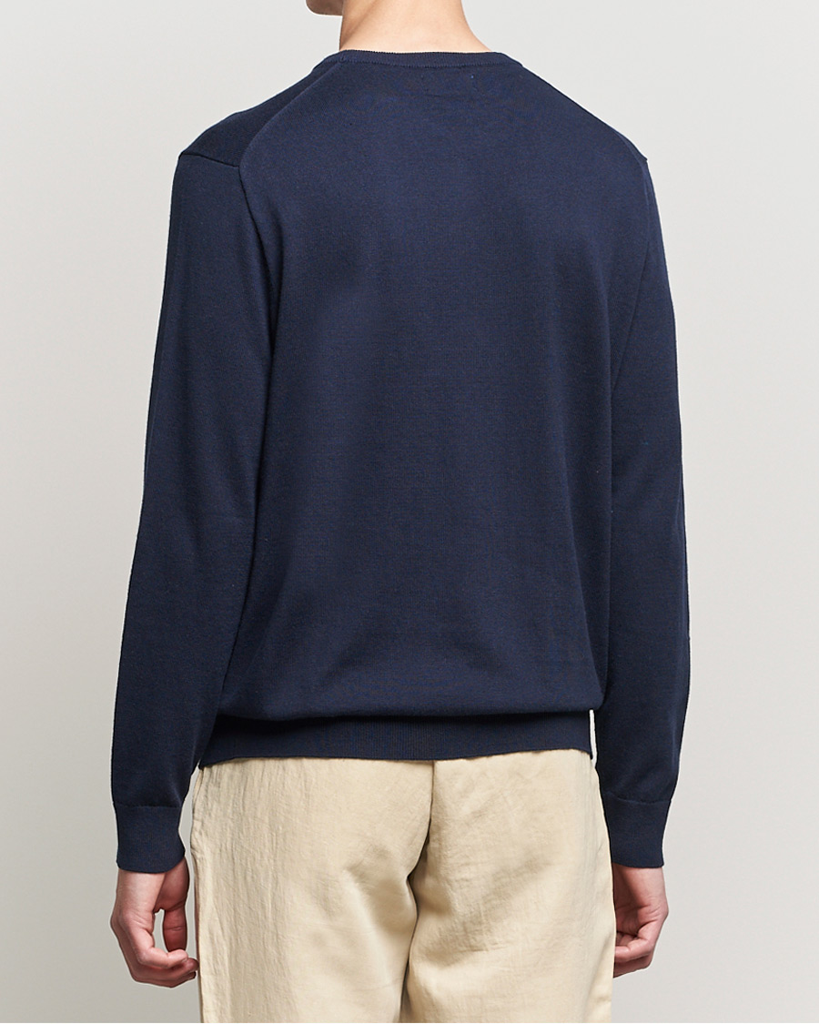 Men | Sweaters & Knitwear | Polo Ralph Lauren | Cotton/Cashmere Crew Neck Pullover Hunter Navy