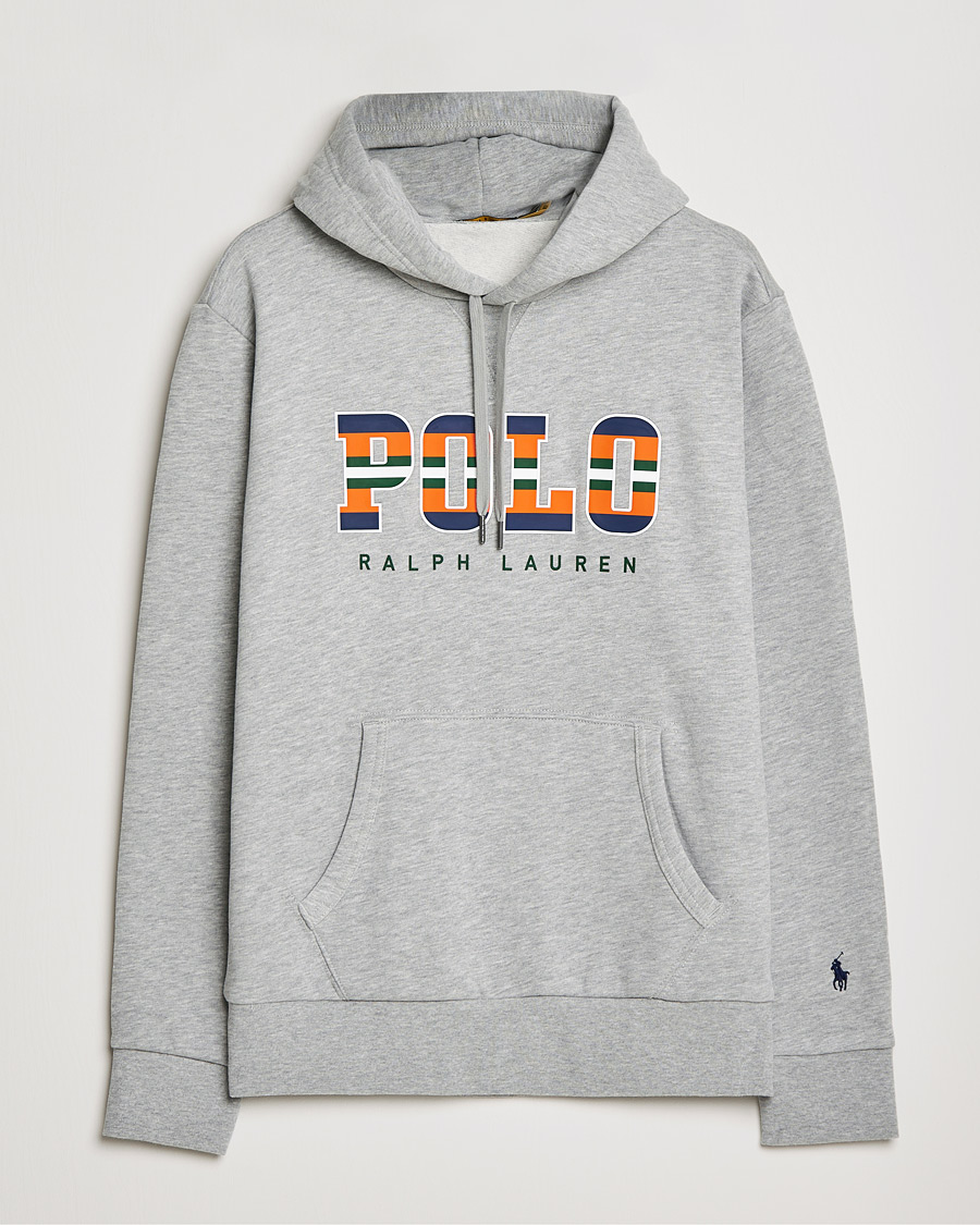 Men | Sweaters & Knitwear | Polo Ralph Lauren | Fleece Retro Logo Hoodie Andover Heather