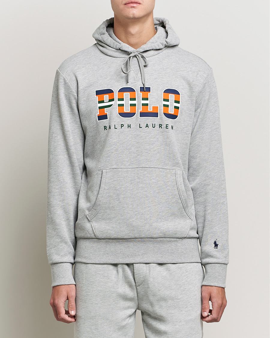 Men | Sweaters & Knitwear | Polo Ralph Lauren | Fleece Retro Logo Hoodie Andover Heather