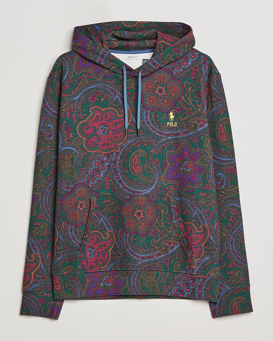 Men | Sweaters & Knitwear | Polo Ralph Lauren | Double Knit Paisley Hoodie Multi
