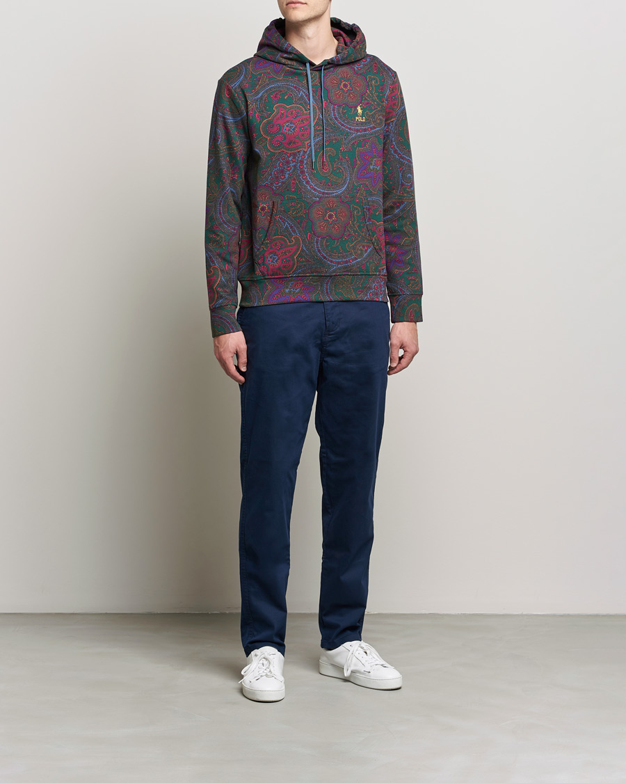 Men | Sweaters & Knitwear | Polo Ralph Lauren | Double Knit Paisley Hoodie Multi
