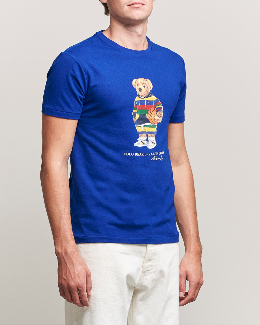 Men | T-Shirts | Polo Ralph Lauren | Printed Active Bear Crew Neck Tee Heritage Royal