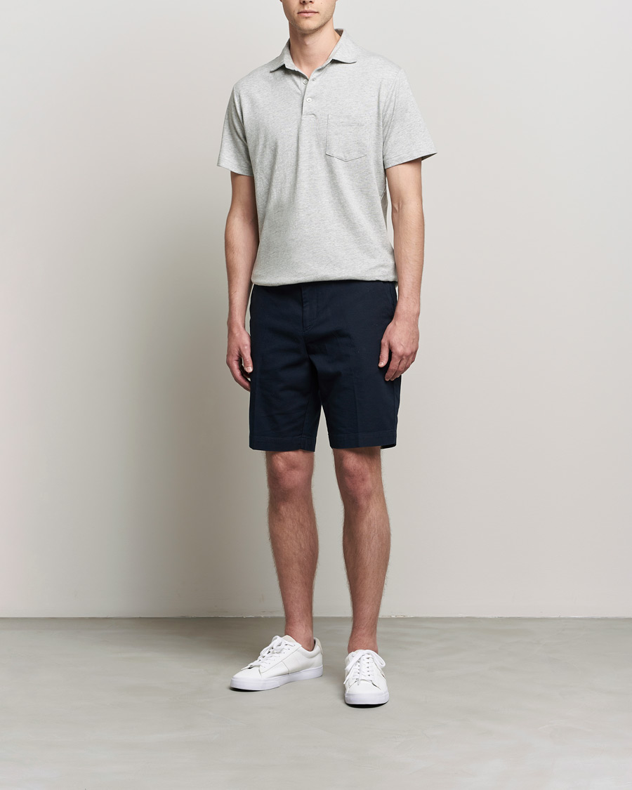 Men | Polo Shirts | Polo Ralph Lauren | Custom Slim Fit Cotton/Linen Polo Andover Heather