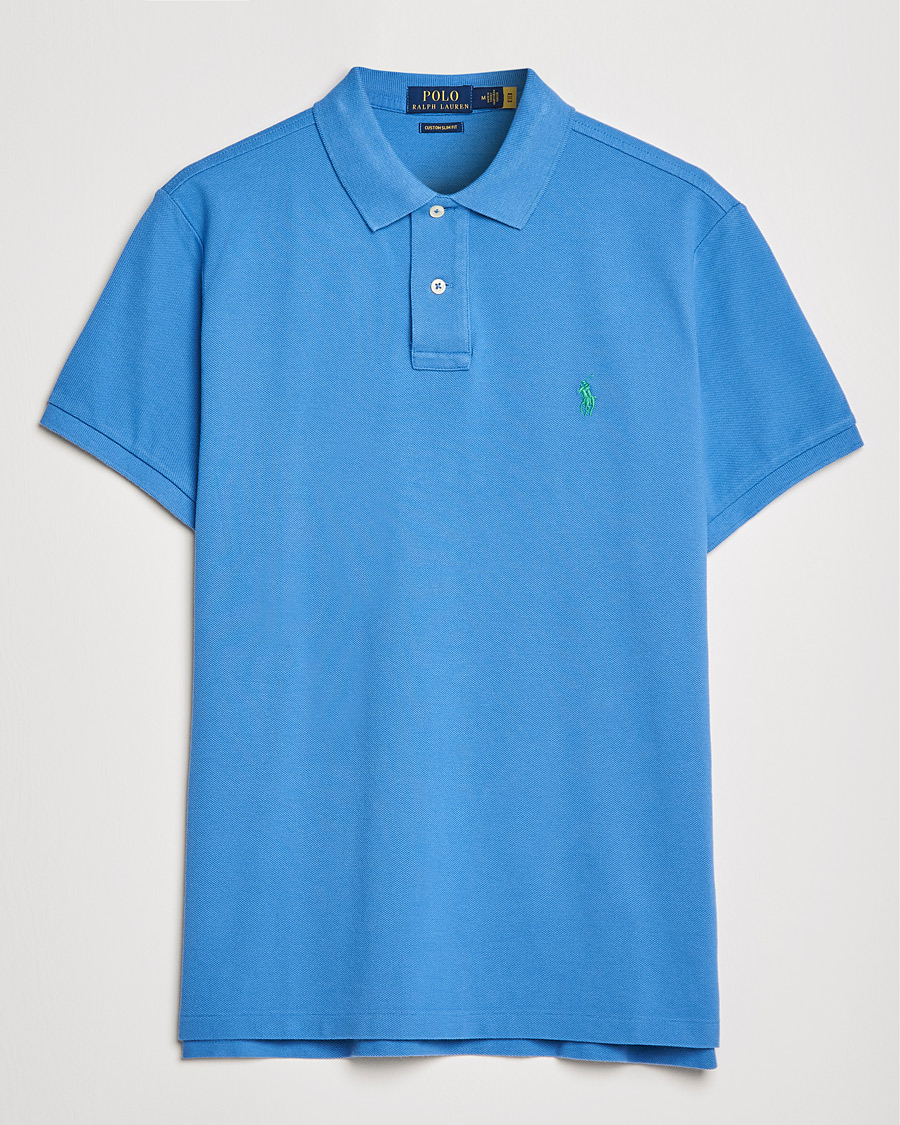Men | Polo Shirts | Polo Ralph Lauren | Custom Slim Fit Polo Retreat Blue
