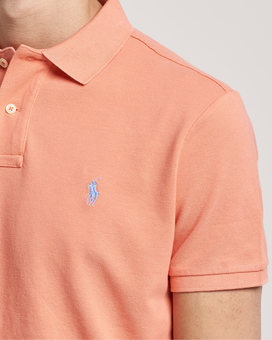 Men | Polo Shirts | Polo Ralph Lauren | Custom Slim Fit Polo Deep Mango