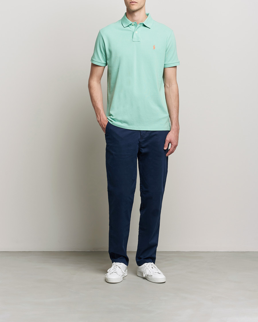 Men |  | Polo Ralph Lauren | Custom Slim Fit Polo Celadon Green