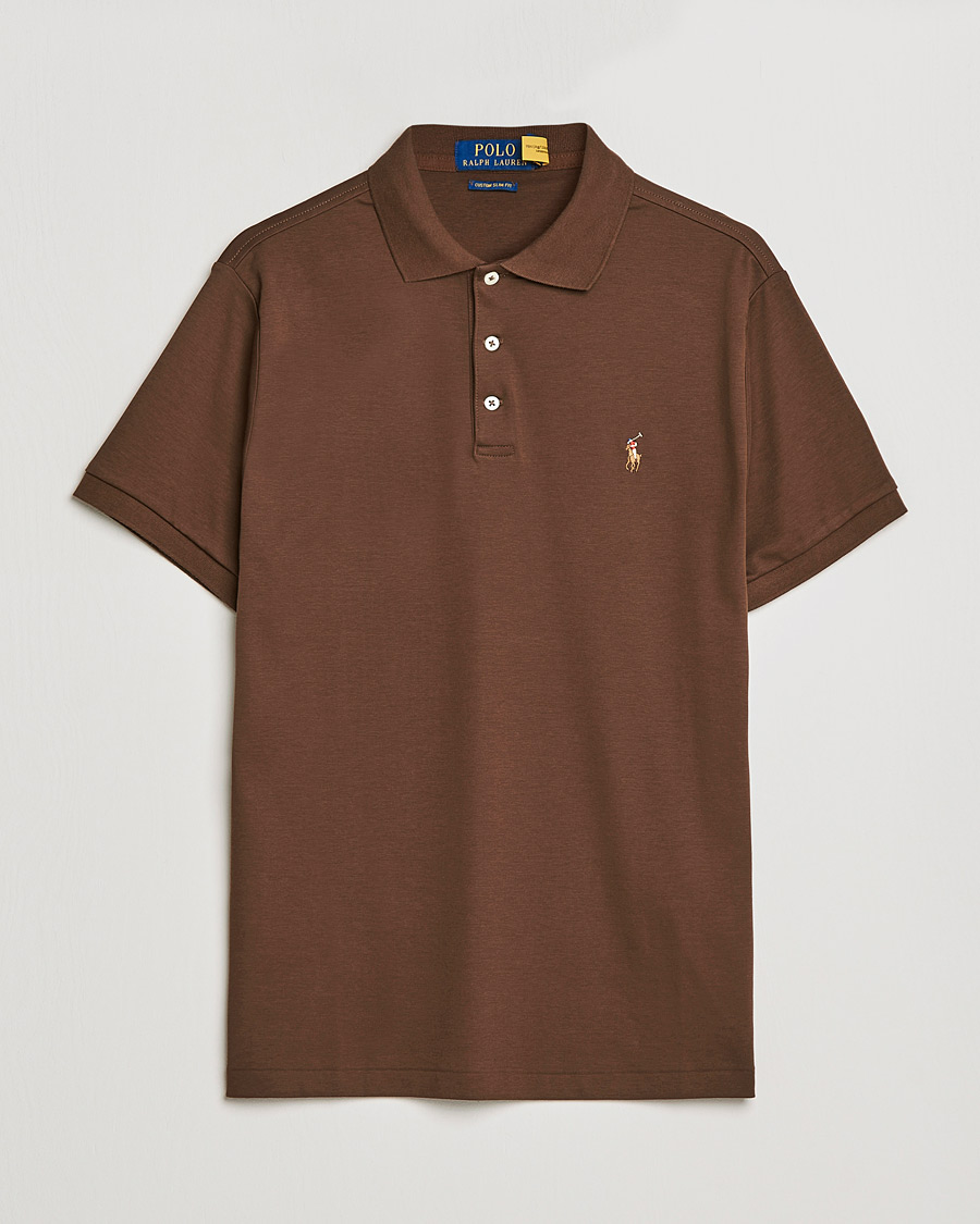 Men | Polo Shirts | Polo Ralph Lauren | Luxury Pima Cotton Polo American Brown