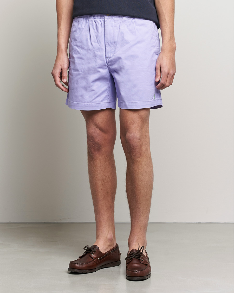 Men | Drawstring Shorts | Polo Ralph Lauren | Prepster Twill Drawstring Shorts Sky Lavender