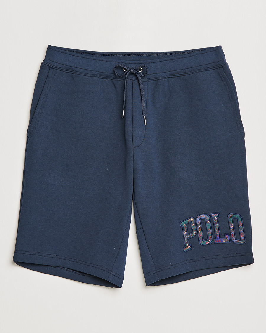 Men |  | Polo Ralph Lauren | Double Knit Paisley Retro Logo Shorts Aviator Navy
