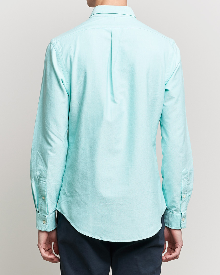 Men | Shirts | Polo Ralph Lauren | Slim Fit Oxford Button Down Shirt Sunset Green