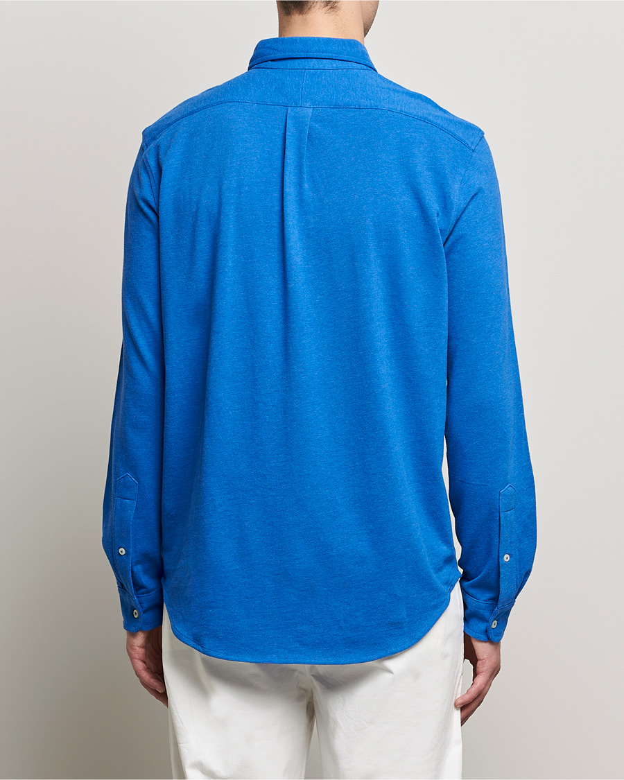 Men | Shirts | Polo Ralph Lauren | Featherweight Mesh Shirt Dockside Blue Heather