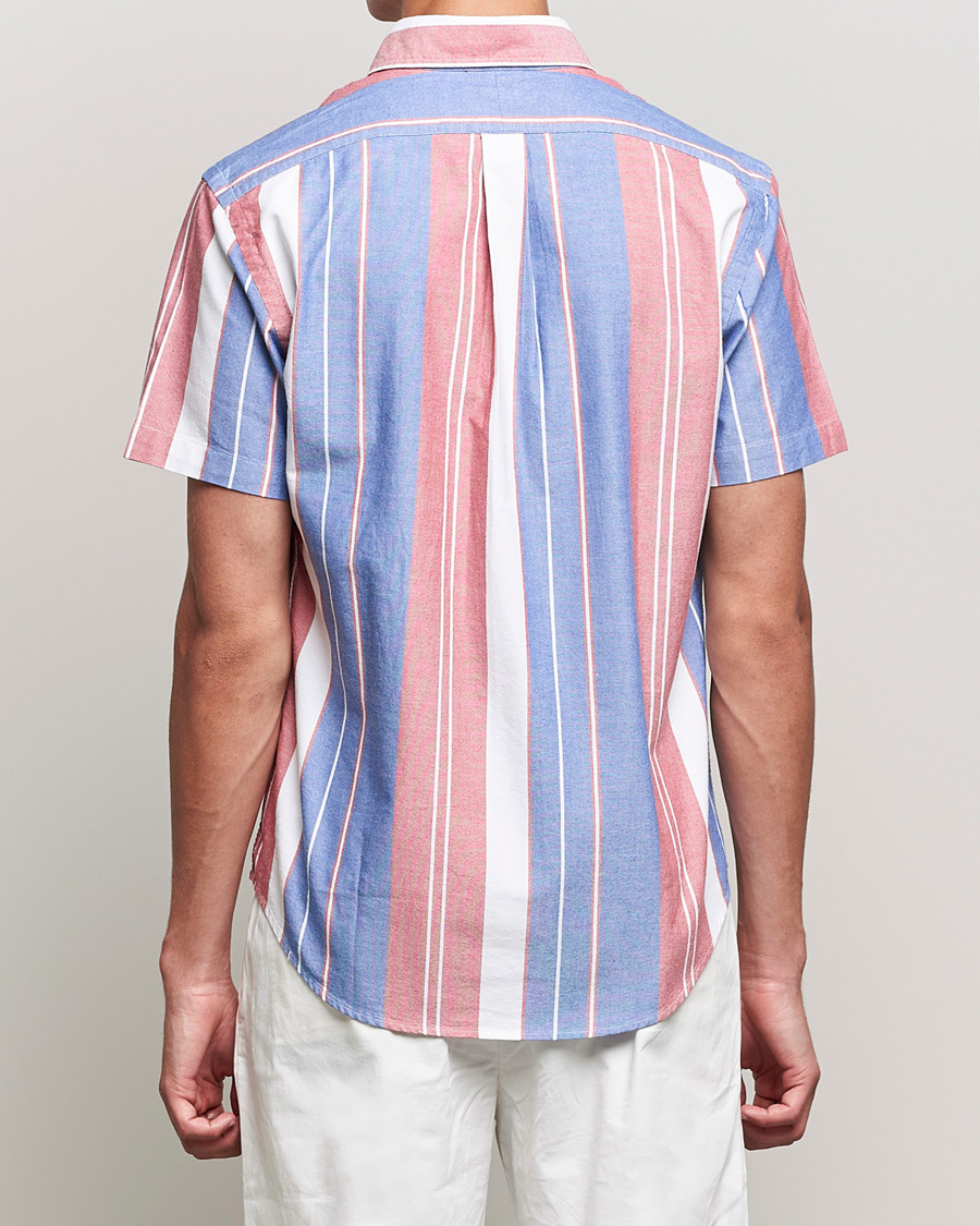 Men | Shirts | Polo Ralph Lauren | Custom Fit Oxford Short Sleeve Striped Shirt Multi